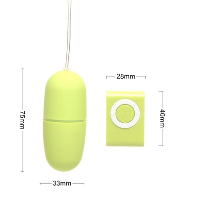 75mmX35mm Waterproof 20 Speeds Remote Control Vibrating Love Egg Wireless Remote Control Bullet Vibrator Adult Sex Toys for Woma