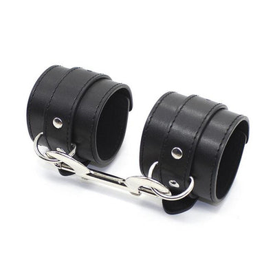 Adult Games Sexy Black Gay Leather Hand Cuffs Restraints Bondage Chain HandCuffs Erotic Toys Products Sex Toys for Couples Sexo