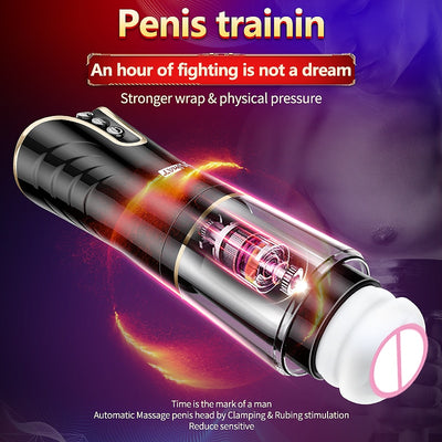 Automatic Male Masturbator for Men Electric Telescopic Pocket Vagina Real Pussy 18+ Adult Erotic Sex Toys for Men Masturbatings