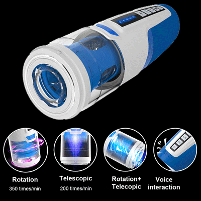 Automatic Piston Telescopic Male Masturbator Electric Rotation Penis Masturbation Cup Voice Blowjob Sex Toys for Men Sex Shop