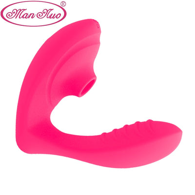 Clitoral Sucking G Spot Dildo Vibrator with 10 Powerful Modes Clit Sucker Rechargeable Clitoris Stimulator Sex Toys for Women