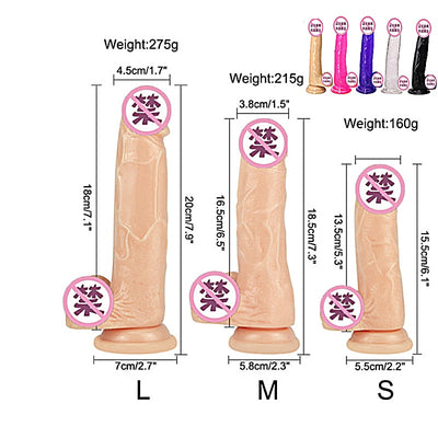 Dildo Realistic Female Toys 7/8 Inch Huge Penis Suction Cup Male Dick Erotic Toys for Adult Sex Toys for Woman