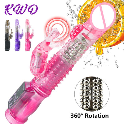 Dildo Vibrator G Spot Sex Toys Double Vibrator Clitoris Stimulator Vagina Pussy Massager 10 Speeds Toys for Adults Sex Clothes