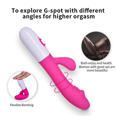 Dildo Vibrator for Woman Vaginal Clit Stimulator AV Rabbit Vibrator Femme G Spot Masturbator Dildo Adult Sex Toys for Women