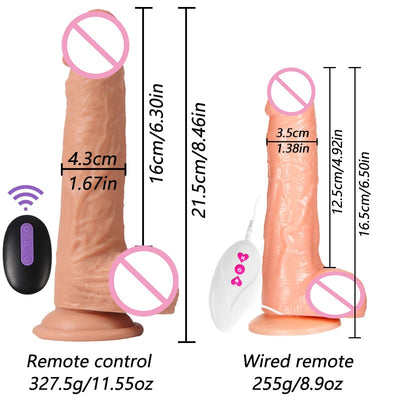 Vibrator Dildo Remote Control Penis Suction Cup Realistic Dildo Sex Toy for Woman Super Huge Big Vibrator Swing Penis