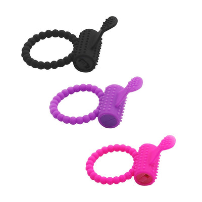 Cock Silicone Rings Tongue Vibrator Sex Toys for Men Male Adults Products Delay Ejaculation Penis Vibrating Ring