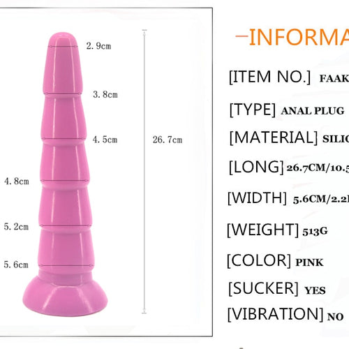 10 Inch Super Long Anal Sex Toys Large Knotted Anal Dildo Suction Women Man Masturbator Sex Products Flexible Penis