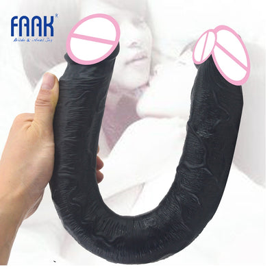 18.1 Inch Long Dildo Double Glans Penis Realistic Dick Sex Toys for Women Lesbian Vagina & Anal Double Stimulation Sex Shop