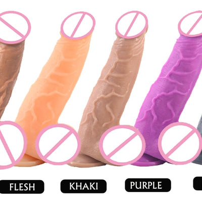 2.17" Thick Dildo Realistic Big Penis Suction Cup Strapon Dildo Strap on Penis Pants Harness Dick Box Packed Sex Toys
