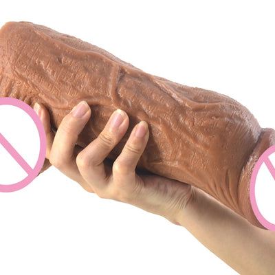 3.18 Inch Thick Huge Dildo Giant Penis Tough Surface Sex Toys for Women Vagina Stuffed Stimulate Lesbian Man Maturbation