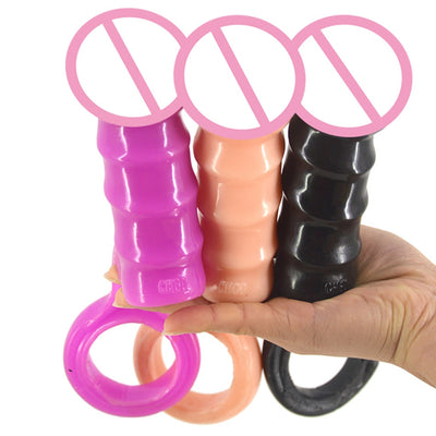 Anal Butt Plug Cock Ring Fantasy Penis G Spot Prostate Massage Anal Erotic Chastity Sex Toys for Men Anti-Mastuabation