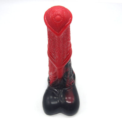 Animal Horse Dildo Red and Black Silicone Penis Big Cock Sex Toys for Women Anal Plug Adult Masturbator  Clit Stimulate