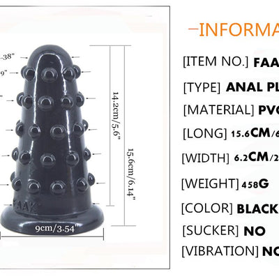 Big Anal Plug Beads Anal Dildo Raised Dots Sex Toys for Women Men Huge Butt Plug Anus Massage Vagina Stimulate Sex Shop