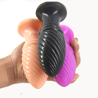 Promotion Cheap Anal Plug Screw Thread Butt Stopper Dildo Woman Butt Pussy Stimulate Sex Toy for Women Erotic Fetish