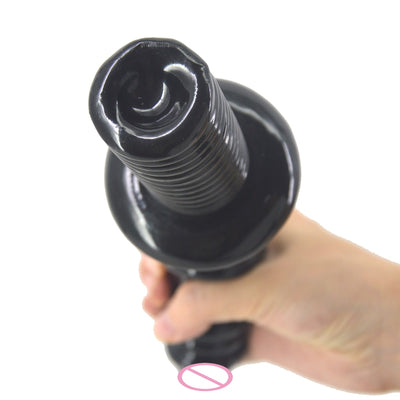 Screw Handle Dildo Fake Penis Sex Toys for Women Ribbed Dick Vagina Masturbate Anus Massage Anal Dildo Lesbian Sex Shop