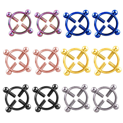 Hot Sale Two Pcs Nipple Clamps Adult Sex Toys For Couples Erotic Bdsm Tools Sexy Handcuffs Women Nipple Sucker Product Gag Game