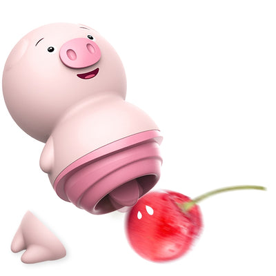 Cute Pig Tongue Licking Vibrator Vagina Clitoris Stimulator 6 Modes Nipple Massager Sex Toys for Woman Female Masturbator