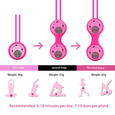 Smart Love Ball Vaginal Tighten Exercise Machine Vibrator ,Vaginal Geisha Ball Ben Wa Ball Sex Toy for Woman