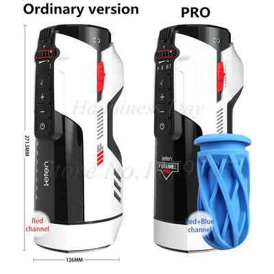 Fully Automatic Telescopic Heating Strong Male Masturbator Sex Machine Sucking Masturbation Cup Moaning Sex Toys for Men