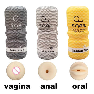 Male Masturbation Cup Mouth Vaginal Anus Silicone Masturbator Realistic Vagina Pussy Sex Toys for Men Oral Masturbador for Adult
