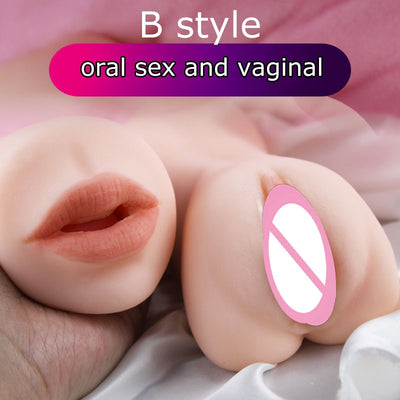 Male Masturbator Realistic Vagina Real Pussy Oral Sex Deep Sex Toys for Men  Male Rotating Masturbator  Masturbador