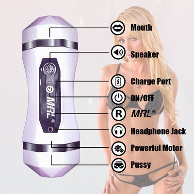 Male Automatic Masturbate Machine Realistic Vagina Pussy Blowjob Electric Auto Suck Vibrating Masturbator Device Sex Toy for Men