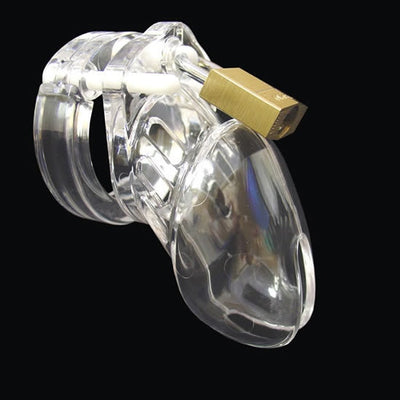 Male Penis Lock  Plastic Chastity Device Bondage with 5 Ring CB6000s Cock Cage  Belt Adult Sex Toys for Men