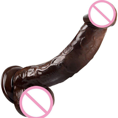 Realistic Silicone Dildo Large Dildo Sex Toys for Women with Thick Glans with Powerful Suction Cup Stiff Cock