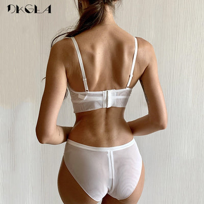 New Top Sexy Underwear Set Green Bras Cotton Brassiere Women Lingerie Set Lace Embroidery Push Up Bra Panties Sets Deep V Gather