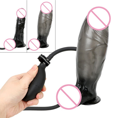 Realistic Penis Huge Inflatable Dildo Sex Toys for Women Sex Products Anal Plug Suction Cup Pump Big Butt Plug