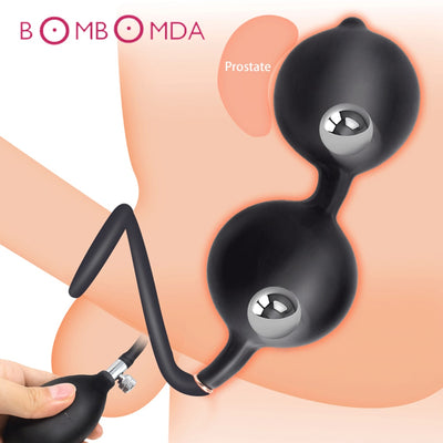 Oversized Anal Expander Silicone Inflatable Butt Plug Sex Toys for Woman Fisting Dildo Huge Inflatable Anal Plug Big Butt Plug