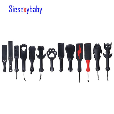 PU Fetish Bondage Restraints Sex Paddle Spanking Flogger Butt Pat Bdsm Sex Toys for Master Slave Cosplay Adult Game PAT-081
