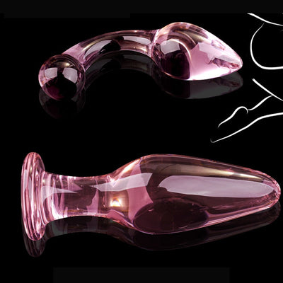 Pink Glass Anal Plug for Women Butt Plugs Penis Nightlife Anus Dildo Adult Masturbation Adult Gay Sex Toys Lover Gifts