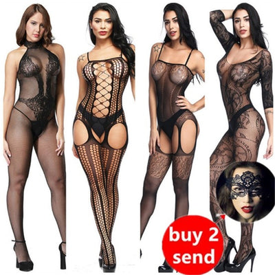 Plus Size Women New Lingerie Sexy Hot Erotic Underwear Babydoll Lenceria Femenina Transparent  Lingerie Sexy Costumes