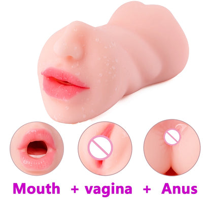 Pocket Pussy Realistic Silicone Real Sex Virgin Cup Sex Shop Fake Erotic Men Pleasure Male Masturbator Vagina Sex Toys for Men