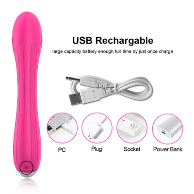 Powerful Rabbit Vibrator for Women Clitoris Stimulation Chargable Dildo Penis Vibrator Sex Toy Female for Couples Adults Product