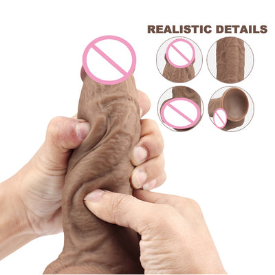 Realistic Penis Diameter 5cm Dildo Huge Cock Soft Double Silicone Dick Adult Toys Real Skin Touch Sex Toys for Women Masturbator
