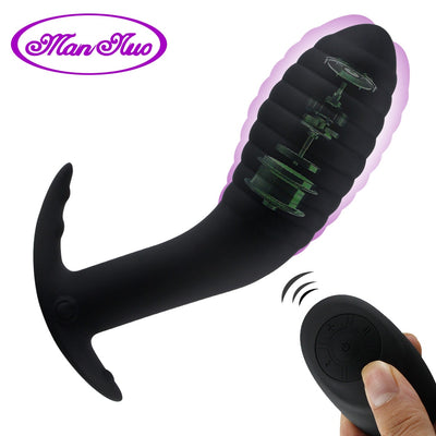 Remote Control Vibrating Prostate Massager Men Anal Plug Waterproof 10 Stimulation Patterns Butt Anus Silicone Sex Toys Sex Shop