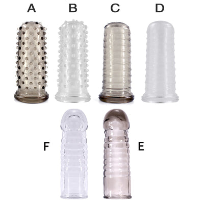Reusable Silicon Condom with Spike Dotted Penis Sleeve for Men Dildo Sheath Condoms Extender Sleeve Penis Cocks Cover Sex Toys