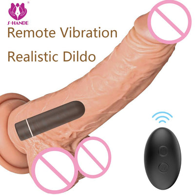 Vibrator and Penis Dildo for Women Remote Masturbator Silicone Huge Big Dildo Realistic Men Anal Adult Sex Toys Gode