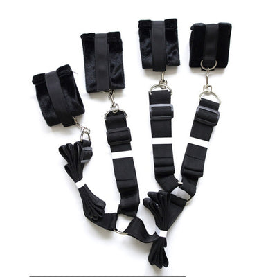 Sexy Erotic Suit Adult Sex Toys leather Under Bed Hand Cuff System Restraint Fetish Bondage BDSM Strap Kit Sex Toy Game H4