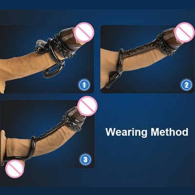 Sex toys for men Rooster ring delay ring Couple resonance Adult toys for men Cock ring to please wifeAdult supplies masturbation