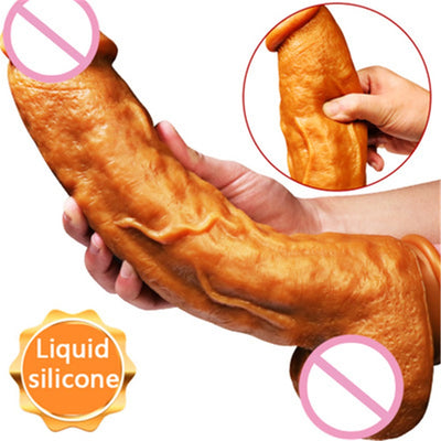 Sexy Huge Dildo Female Masturbator Super Soft Realistic Penis Dildo Double-layer Silicone Suction Cup Dildos for Women Big Dick
