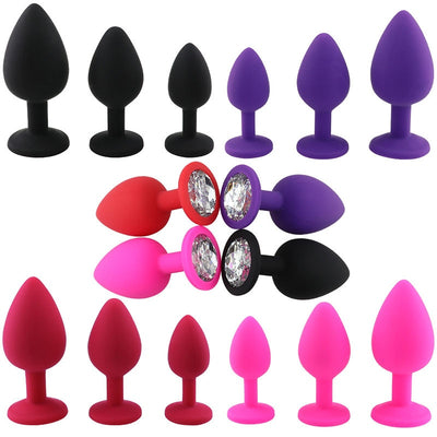 Silicone Butt Plug Anal Plug Unisex Sex Stopper Adult Sex Toys Men/Women Prostate Massager Anal Trainer for Couples/Gay