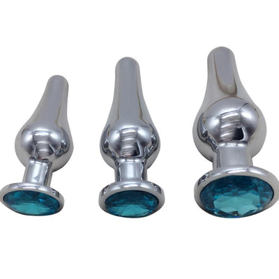 Small Size Anal Plug Massager Diamond Metal Butt Plug Anal Sex Toy for Women Men Gay Erotic Toys Sex Shop Adult Product
