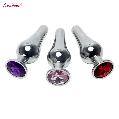 Small Size Anal Plug Massager Diamond Metal Butt Plug Anal Sex Toy for Women Men Gay Erotic Toys Sex Shop Adult Product