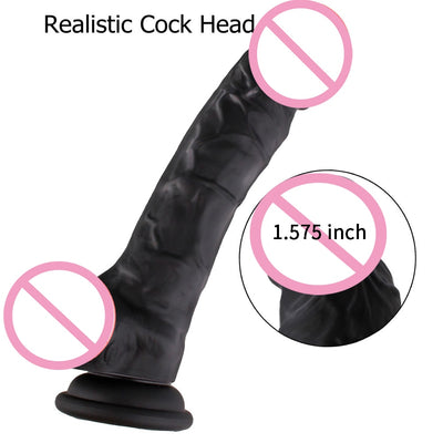 Soft Realistic Dildos Skin Texture Huge Penis for Women with Suction Cup Gay Anal Strapon Sex Toy for Female G-spot Masturbation
