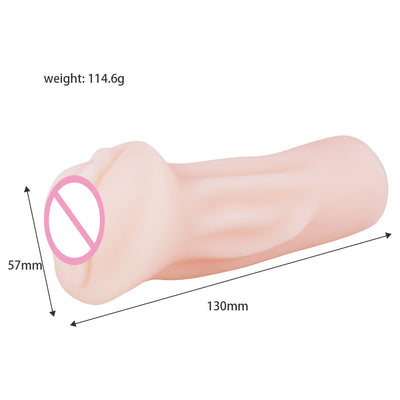 Mini Real Pussy Artificial Vagina Man Masturbators Cup Male Aircraft Cup Oral Sex Toys for Men Adult Product