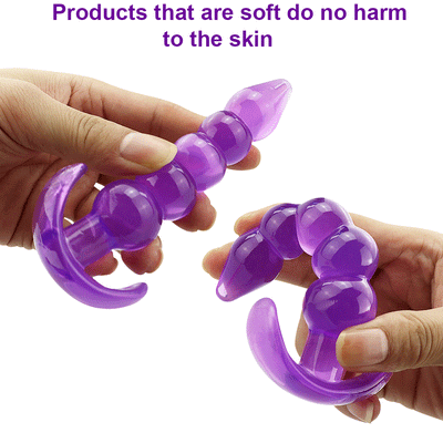 Anal Beads Jelly Anal Plug Butt Plug G-spot Prostate Massager Silicone Adult Sex Toys for Woman Men Gay Erotic Products