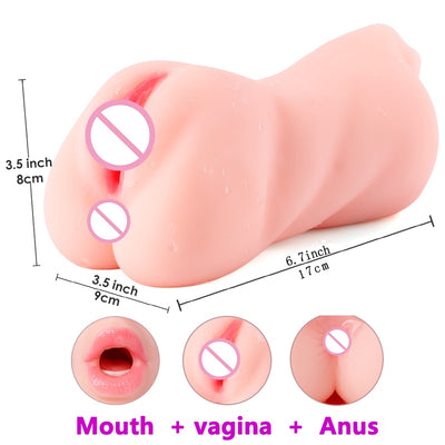Vagina Sex Toys for Men Realistic Silicone Pocket Pussy Real Sex Virgin Cup Sex Shop Fake Erotic Adult Toy Male Masturbator